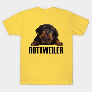 Rottweiler Lover Cute Baby Rottie Cut Out T-Shirt